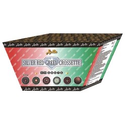 CROCETTE ARGENTO ROSSO VERDE