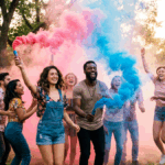 Scopri i fumogeni colorati di Fuochi Jupiter: categoria F1, senza patentino, perfetti per gender reveal, feste in giardino e sessioni fotografiche. Due formati disponibili.